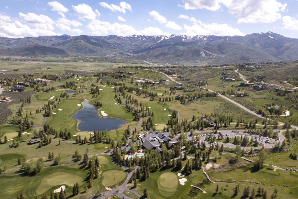 Tom Fazio-designed championship golf course at Glenwild Golf Club in Park City, Utah
