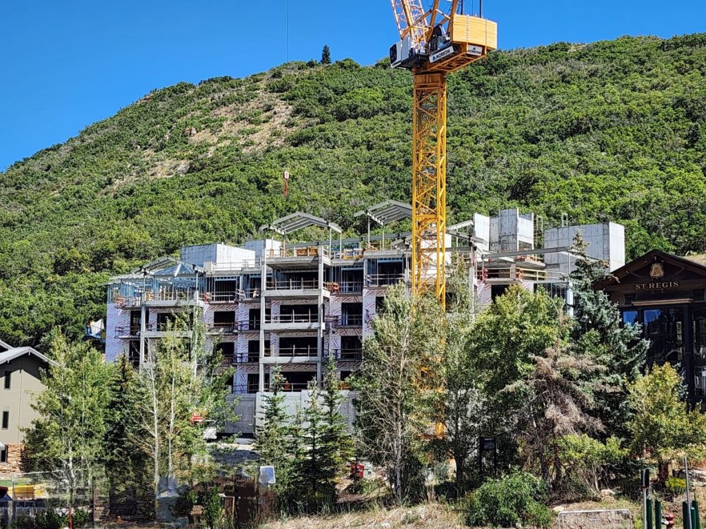 Construction Update Snow Park Residences at St Regis Park City Utah