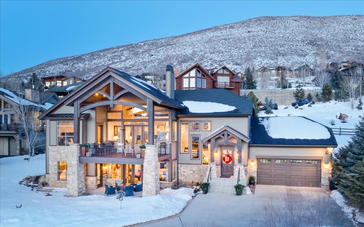 Image of luxury home overlooking the Jordanelle Reservoir and Deer Valley