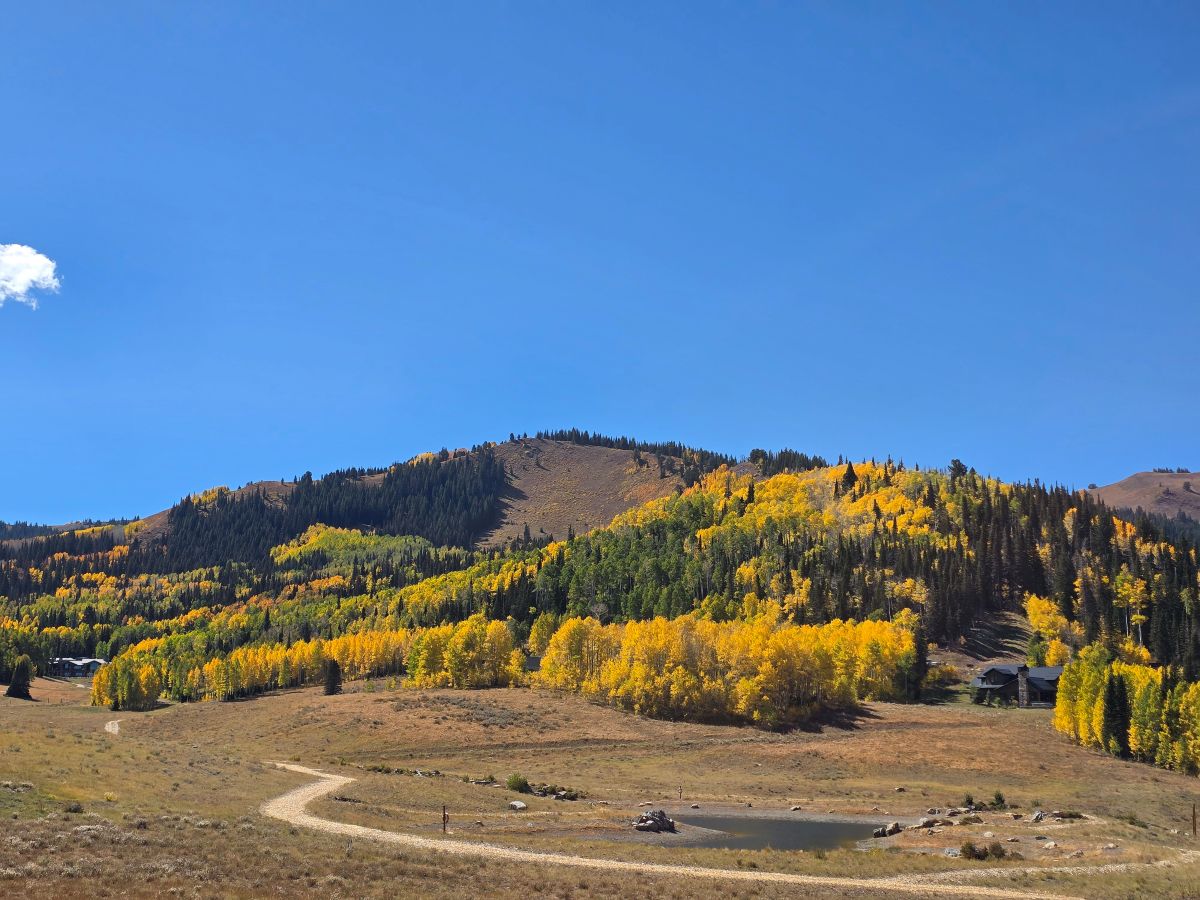 Views from a ski-in ski-out home at the Colony at White Pine Canyon in Park City, Utah