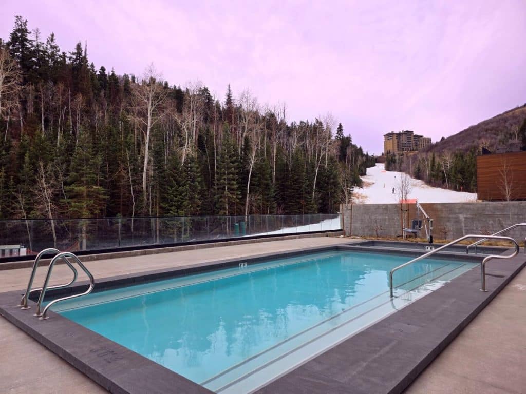Pool at Founders Place Deer Valley ski-in ski-out condominiums