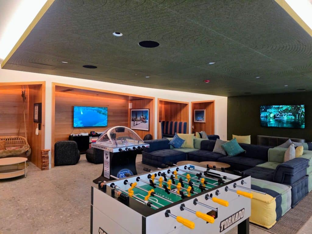 Teen and kids recreation area at Founders Place Deer Valley luxury ski condos