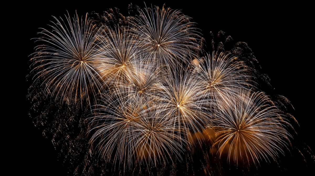 New Years Eve Firework at Canyons Village in Park City Utah