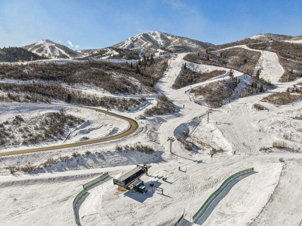 Neptune Express chairlift providing ski-in ski-out access at Velvaere Deer Valley