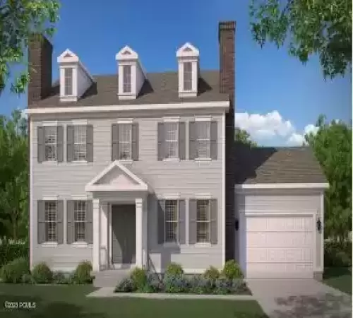 Rendering of Exterior New Haven Colonial
