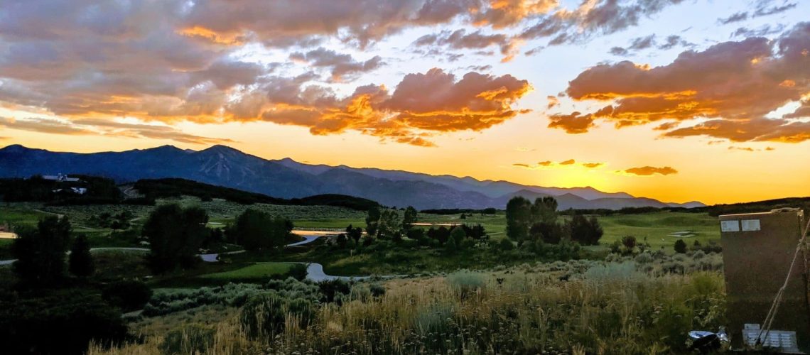 Luxury homes and golf course views at Tuhaye near Park City Utah